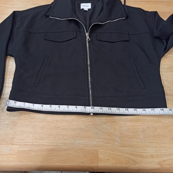 Nine West Women's Dull Black Soft Utility Crop Jacket - Sizes S - Picture 14 of 16